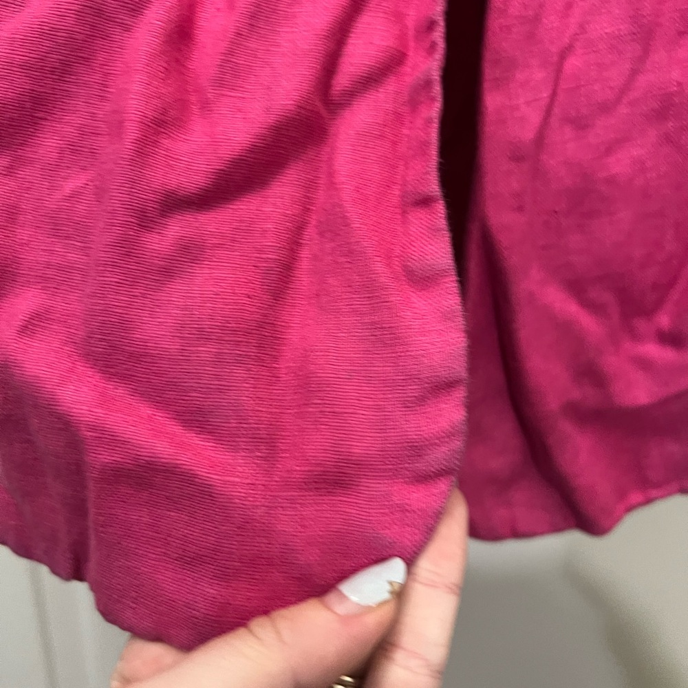 Sanctuary Pink Linen Cape Cod Blazer Size Small $159 - Picture 7 of 12